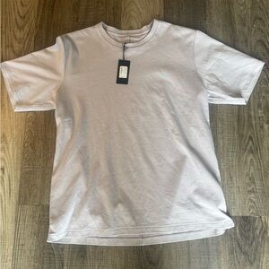 Nwt Rag & Bone Large Pastel Grey Short Sleeve Crew Neck Pure Pima Cotton Tee